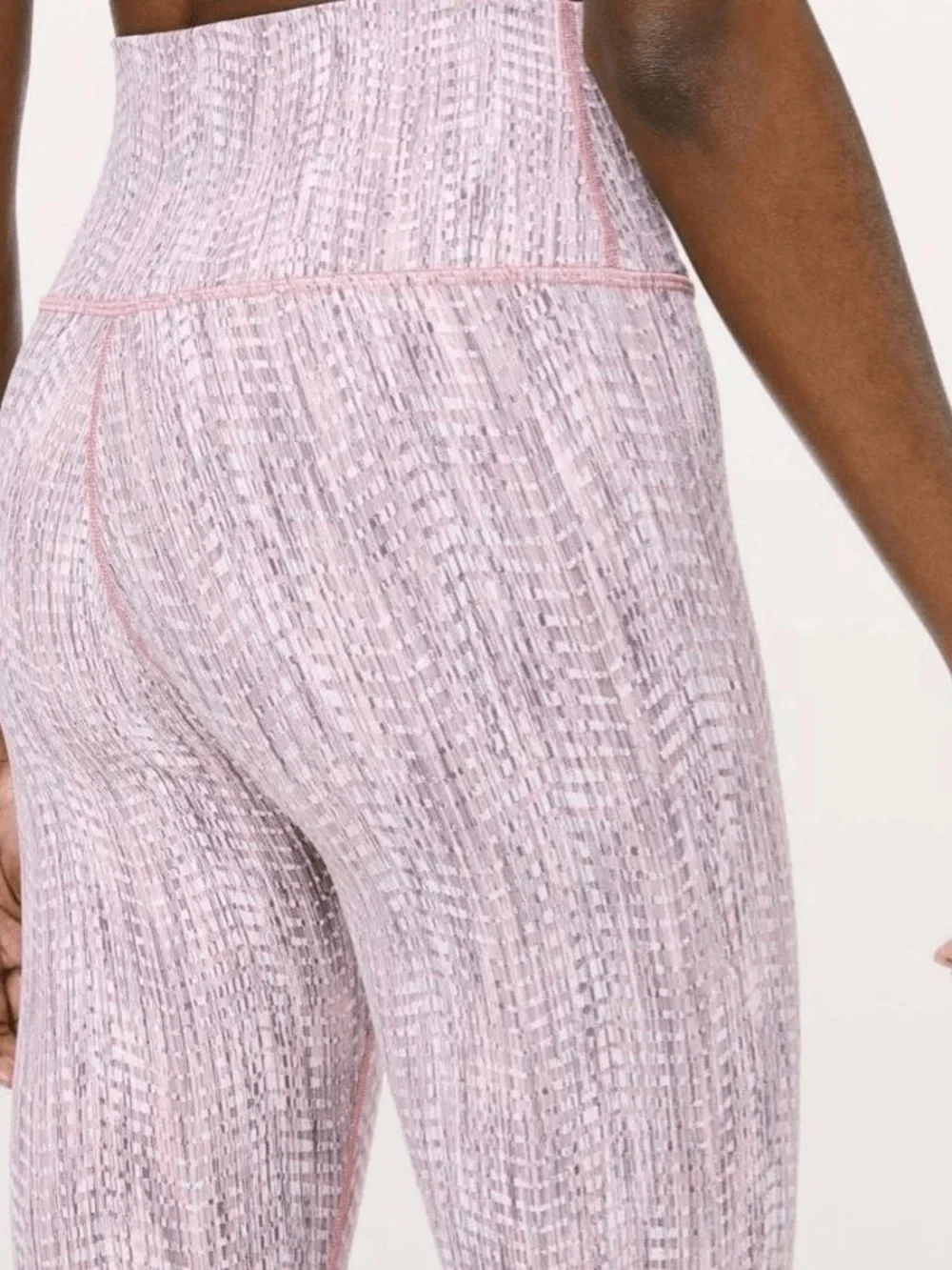 lululemon High-Waist Pink Printed Leggings Size 2